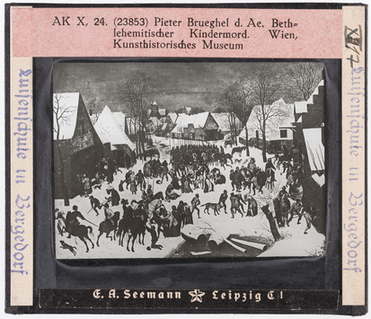 Vorschaubild Pieter Brueghel d. Ä.: Bethlehemitischer Kindermord. Wien, Kunsthistorisches Museum (Reihe AK X, 24, Nr. 23853) 